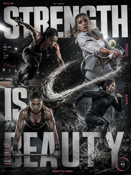 Athletic Character Poster